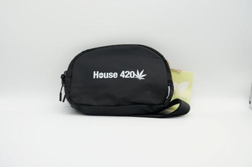 House 420 Bauchtasche "Black" – Der diskrete Klassiker für dein Setup