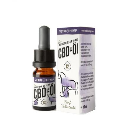 Vetrihemp – Bio CBD Öl für Tiere ab 10 kg 12 %