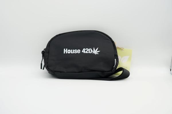 House 420 Bauchtasche "Black" – Der diskrete Klassiker für dein Setup